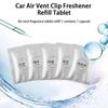 Car Air Fresheners Refills Car Air Vent Clip Replacement Set Pads Solid Fragrance Scent Air Freshener Refill Tablets