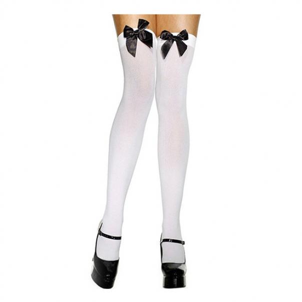 Women's Fashion Stretch Lace Bow Thigh High Stockings Over The Knee Sexy Socks KTB