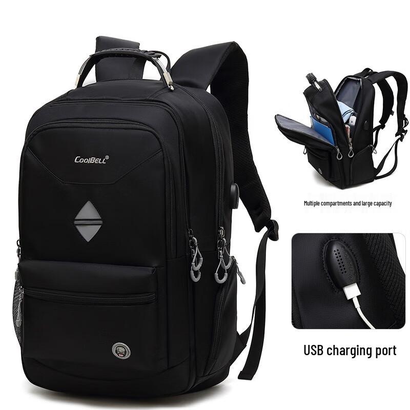 

Li Shen Men s Fashion Large Capacity Commuter Travel Backpack 17 inches