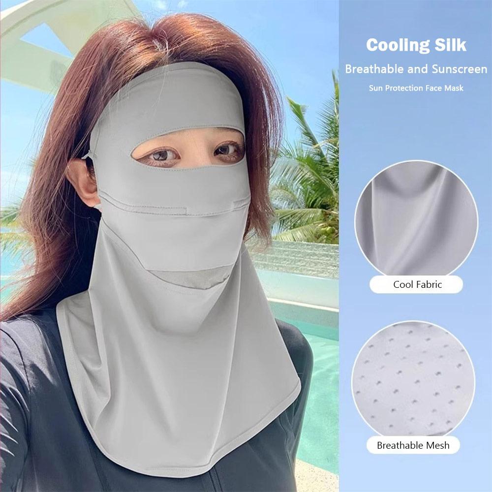 Sun Protection Sunscreen Mask Traceless Riding Facemask Breathable Driving Face Mask  Summer