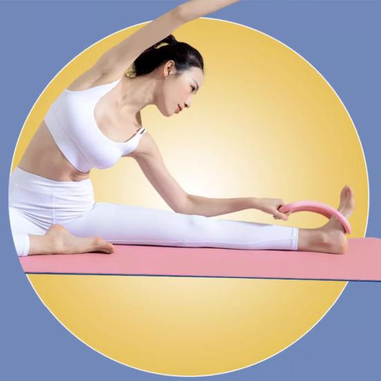 Leg Calf Yoga Ring Body Stretching Yoga Pilates Training Fitness Circle Muscles Massage Exercise Circle Home Gym Workout Equipment