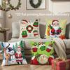 Christmas Cute Throw Pillow Covers Pattern Cushion Cover Suitable for Sofa Bedroom Car Pillow Cover