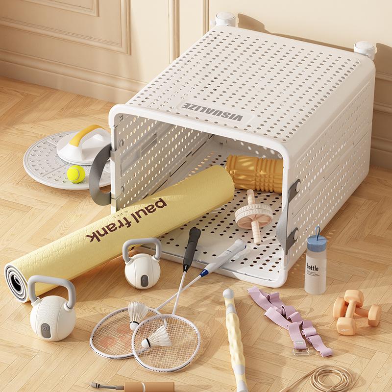Wheeled Yoga Mat and Sports Gear Organizer Basket