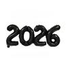 2026 Gold Red Crown Foil Number Balloons for 2026 New Year Eve Party Decoration Supplies 2026 Graduation Navidad Christmas Decor
