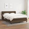 Exclusive House - Slatted Bed Base with Mattress Dark Brown 140x200 Cm