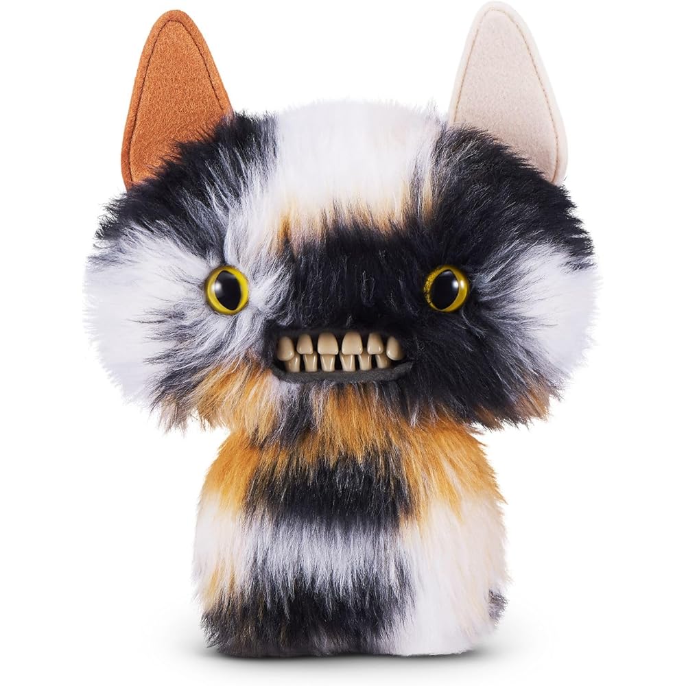 Fuggler Butt Ugly Pets Winged Bat Plush Toy Calico Cat 15731K
