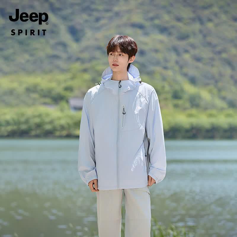 JEEP SPIRIT Unisex UPF50+ Outdoor Sun Protection Jacket 4XL