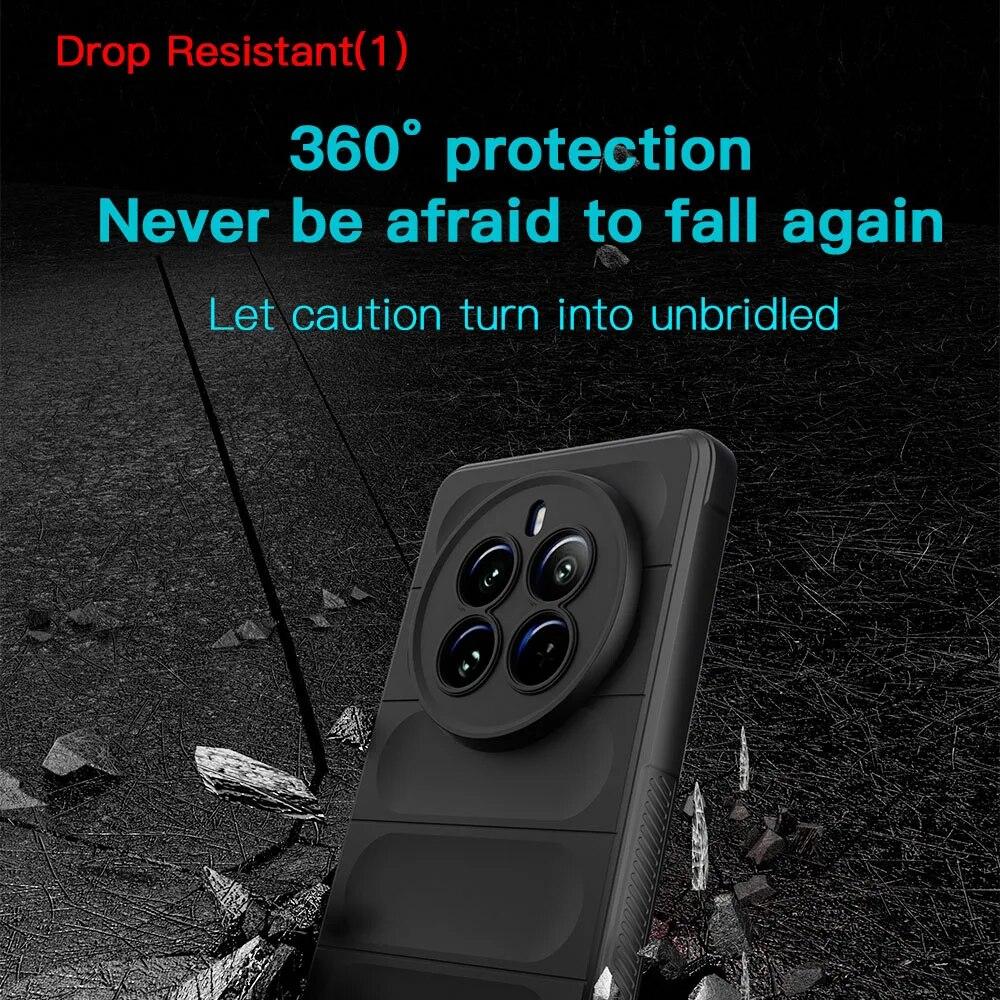 KEYSION Stoßfeste Hülle für Realme 12 Pro+ 5G Rutschfeste, weiche Silikon-Telefonrückseite für OPPO Realme 12 Pro Plus 5G 11 Pro+