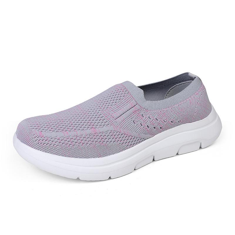 2025 large size one-pedal lazy shoes casual sports women's outer wear couple shoes mesh women's walking women's shoes