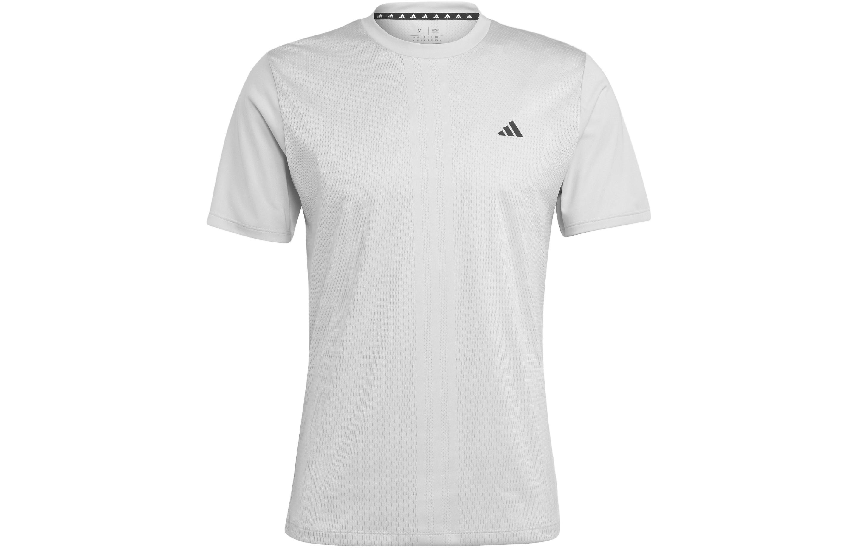 Adidas HIIT T Shirts Men s White Crew Neck Moderate Straight Fit HS7462 XXL