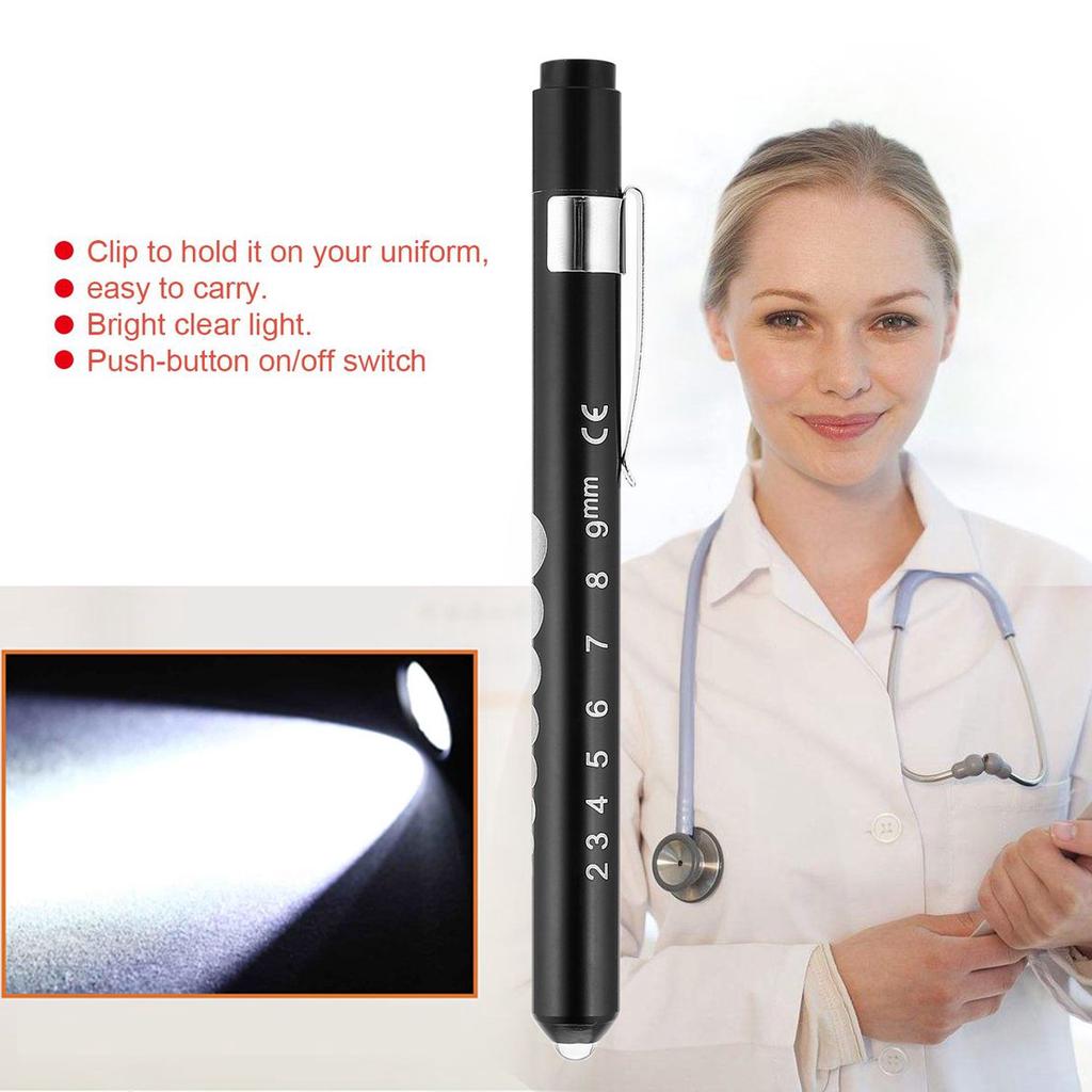 Buy Aluminum Medical Surgical Penlight Pen Light Flashlight Torch With