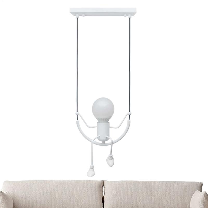 

Wall Lights For Bedroom Human Swing LED Bedroom Lights Night Light Lamp Energy-Saving Table Night Light Indoor Wall Lights For чорний