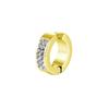 Fashion Diamond-studded Titanium Steel Ear Bar Clasp Stainless Steel Personalized Non-ear-piercing Ear Hook Earrings for Both Men and Women