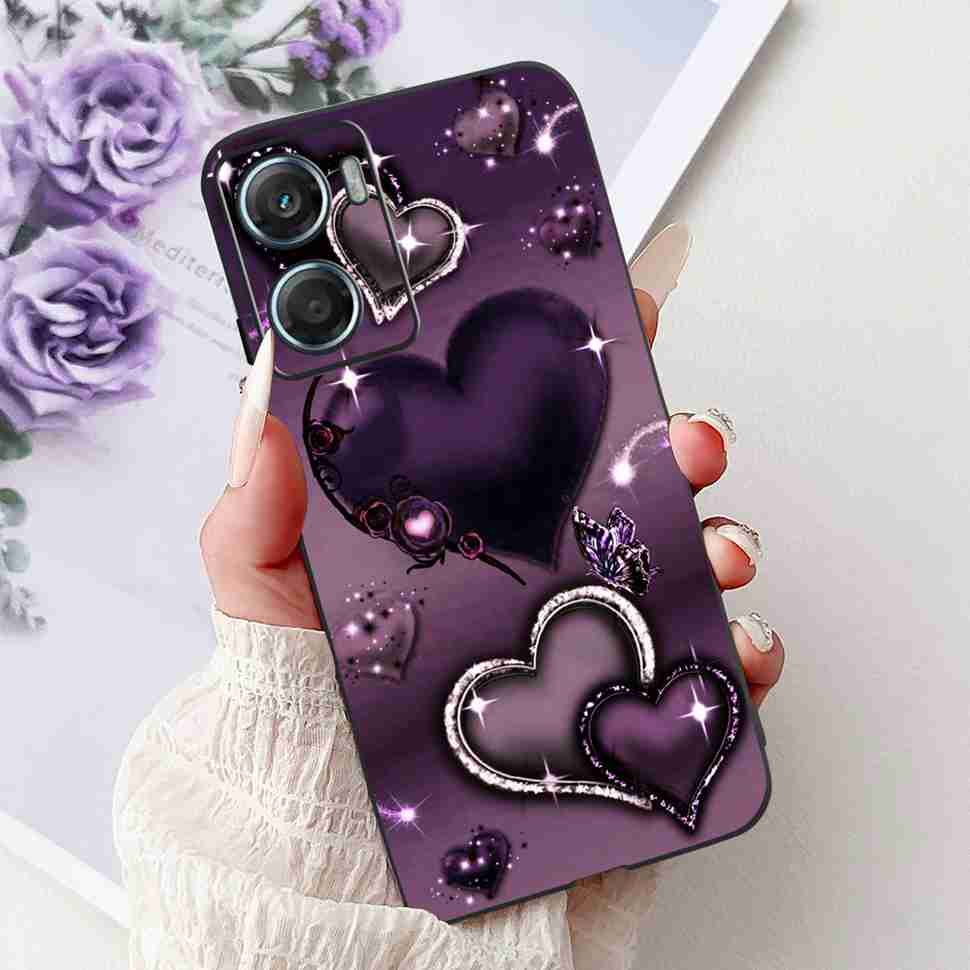 Hülle Für Motorola Moto G06 Luxus Cartoon Handy Rückseite Silikon Weiches TPU Für Moto G06 MotoG06 4G Hülle 6.88"