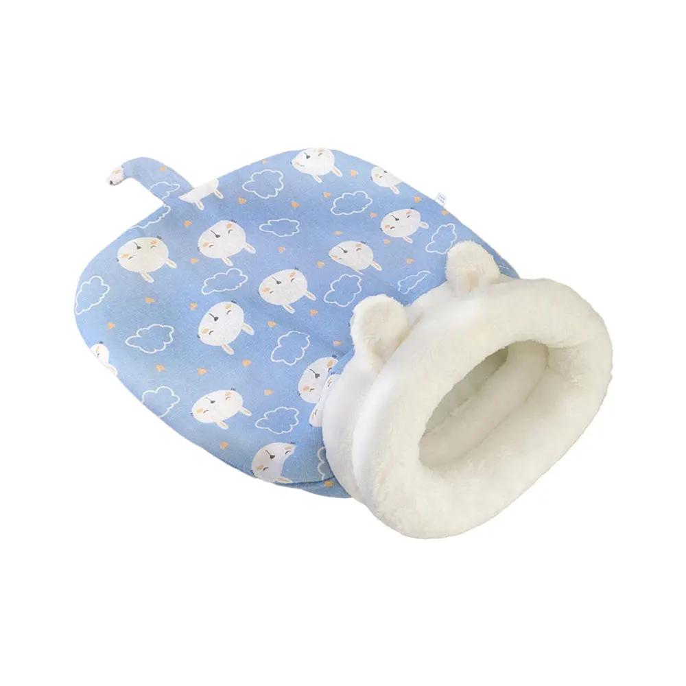 

Теплый спальный мешок для кошек, мягкая кровать для кошек, удобный туннель, закрытое гнездо для кошек, прекрасное гнездо для кошек 2,5–7 кг, аксессуары для кошек