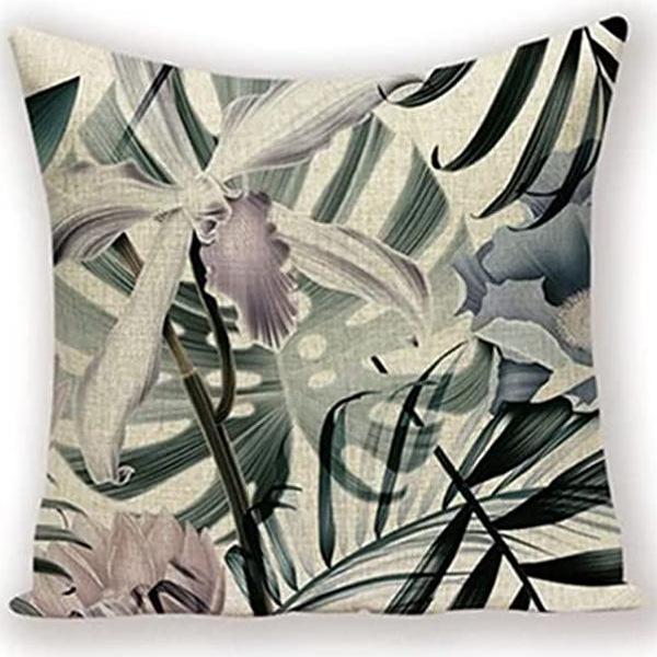 New Nordic Green Plant Printed Pillow Case Sofa Pillow Leaf Series Decorative Pillow Linen