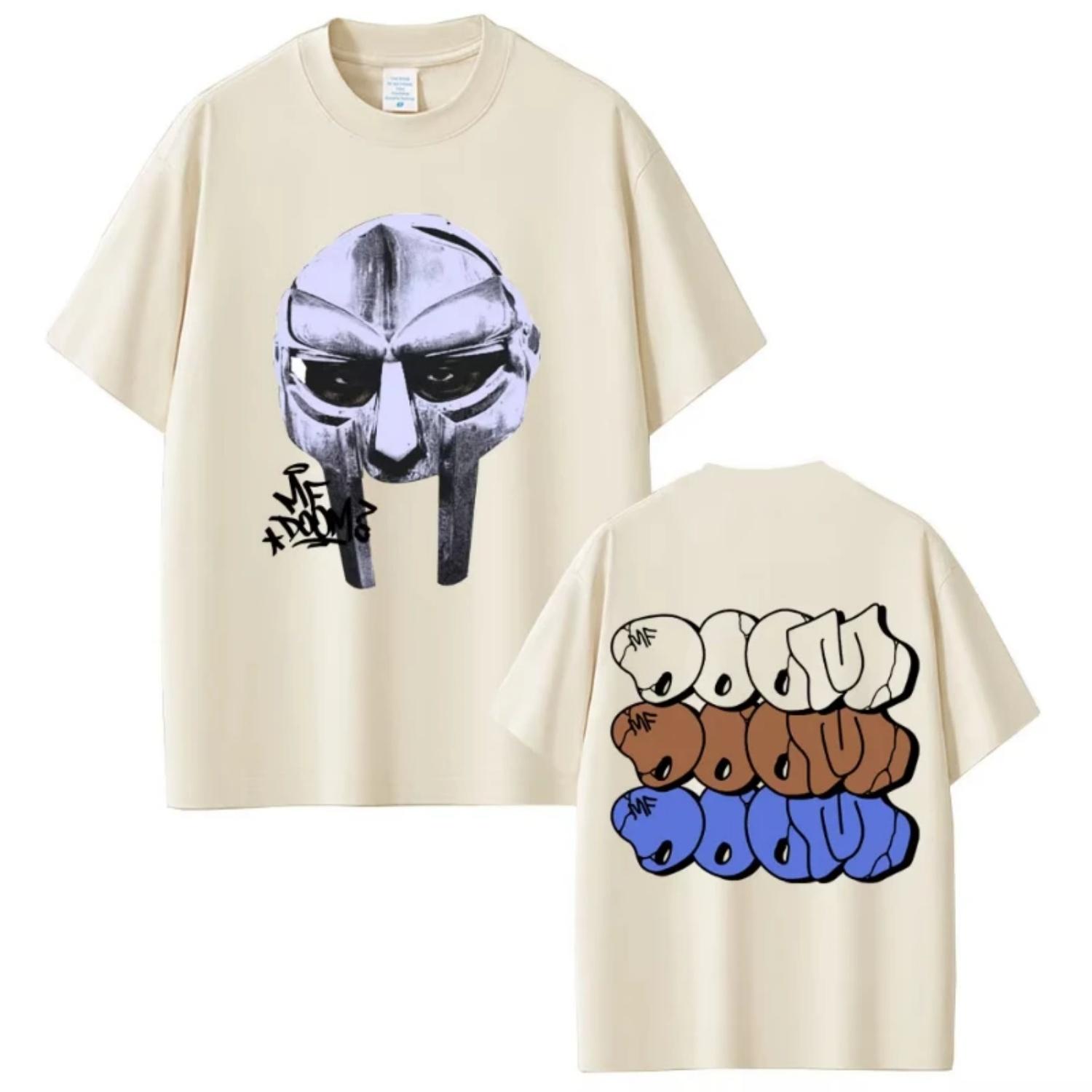 

Rapper Mf Doom Album Madvillainy Graphic T-shirt Men Women Hip Hop Fashion Vintage T-shirts Male Casual Cotton Oversized T Shirt XXXXXL чорний