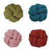 Modern Minimalist Wool Knit Round Throw Pillow For Living Room Decor
