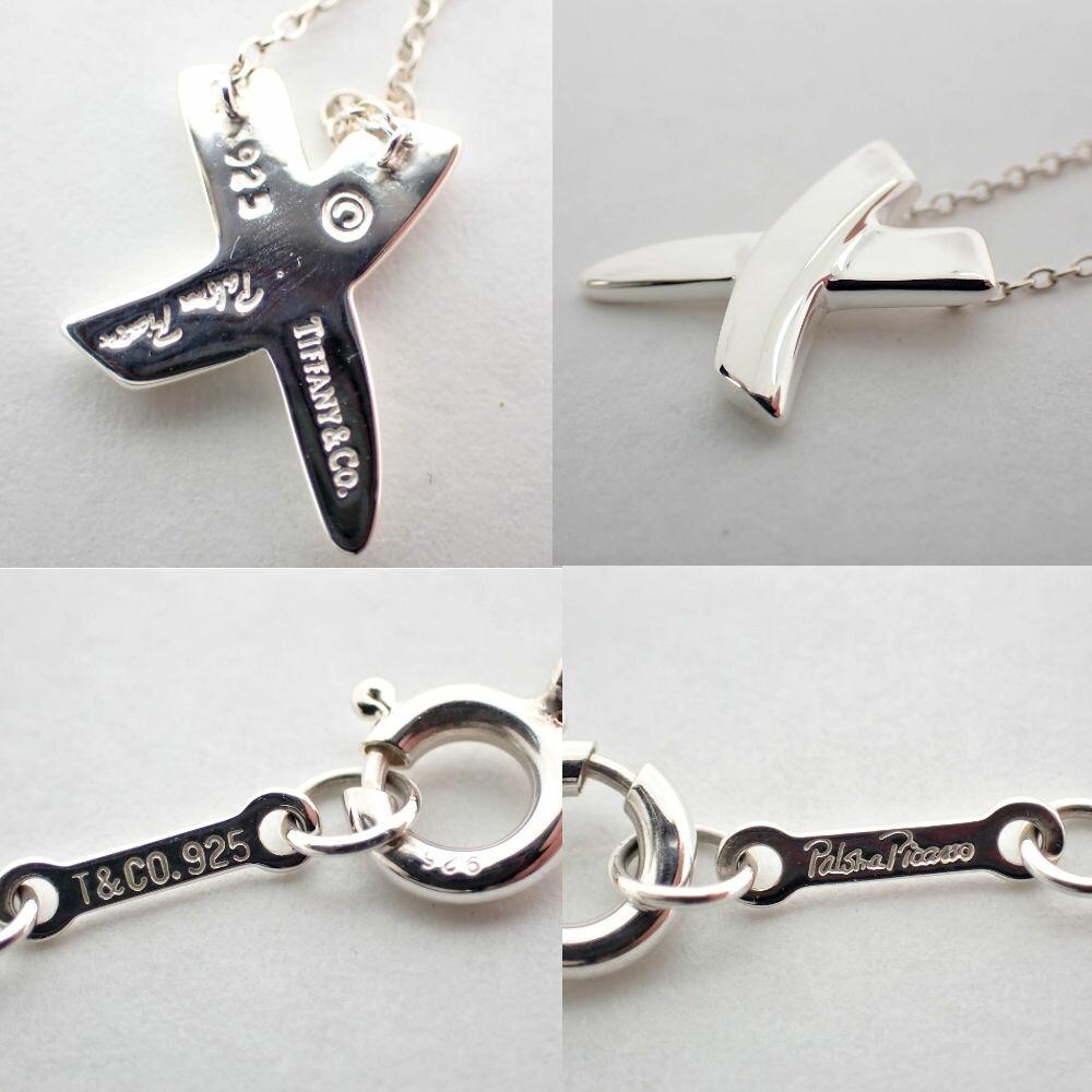 [Used] TIFFANY/Tiffany 925 Kiss Pendant/Necklace/j5-5