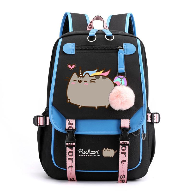 Cartoon Cute Printed School Bag Outdoor Travel Oxford Cloth Backpack