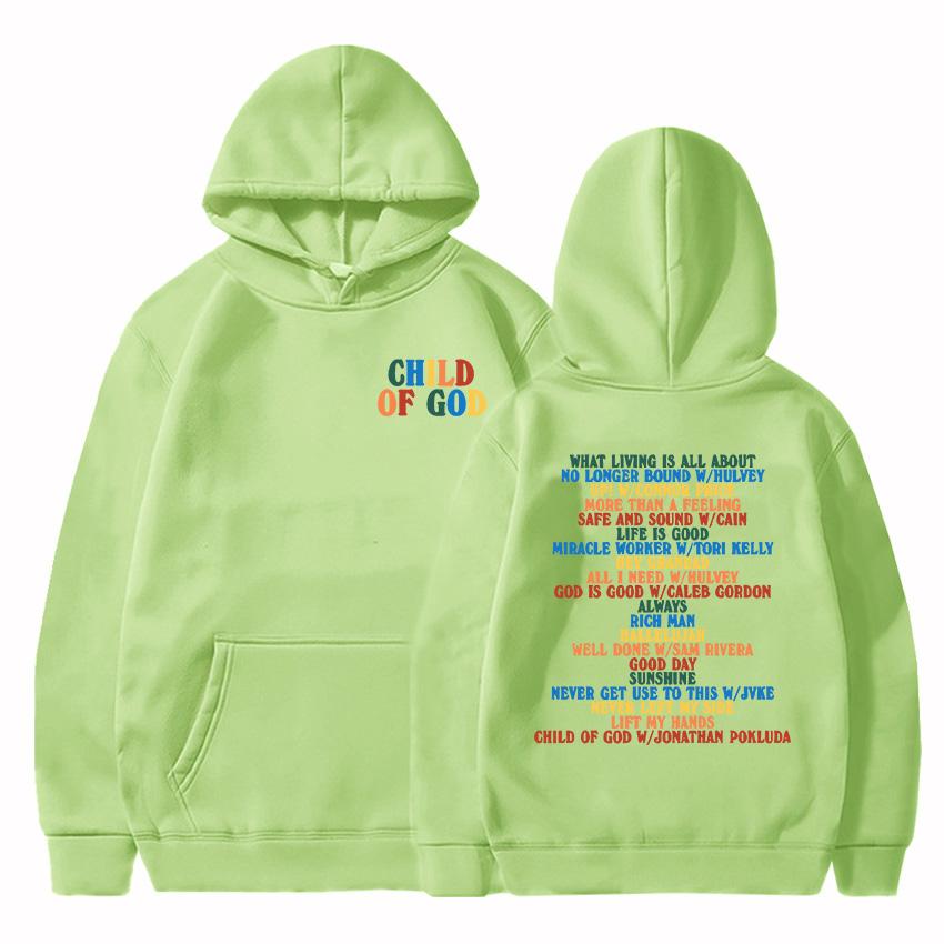 Herrenbekleidung Child of God Tour 2024 Forrest Frank Hoodies Bequeme, weiche Sweatshirts mit Moletom-Buchstaben-Grafikdruck Winter