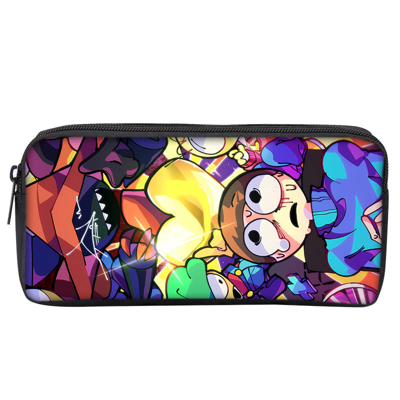 Hot Game Sprunki Single Layered Pencil Case for Boy/Girls Children Best Gifts 3D Cartoon Teenager Pencil Pouch School Supplies
