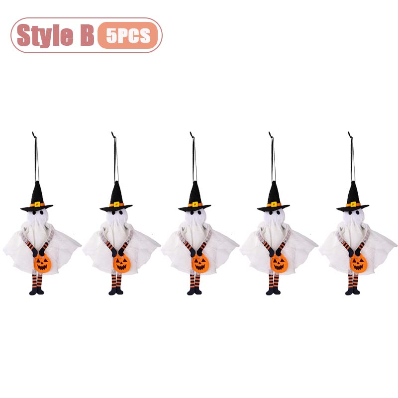 1-10PCS Halloween Hanging Decoration Pumpkin Ghost Cat Skeleton Wall Decor for Indoor Party Home Holiday Scene Arrangement