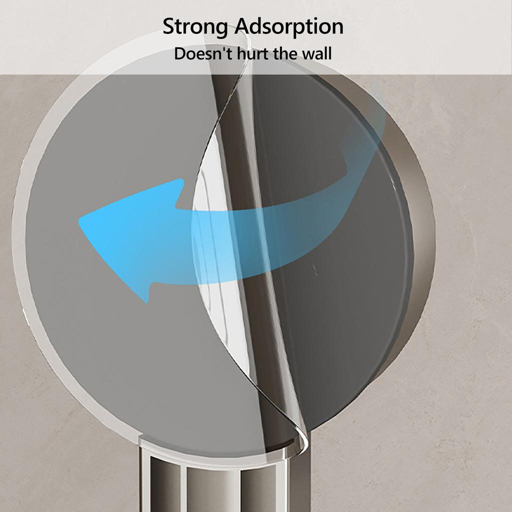 Multipurpose Mop and Brooms Storage Rack Secure Sturdy ABS Materials Suction Cup Storage Accessory for Cleaning Tool
