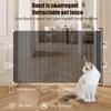 Extendable Gate For Stairs Indoor Dog Retractable Safety Gate Screen Fence Protective Barrier Mesh Screen For Balcony Hallways