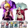 Summer Hot Sale Anime Creative 3D Printed Boys' Cool and Fashionable T-Shirt