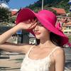 Straw hat beach big brim hat sun hat small fresh trendy girl versatile face cover sun hat