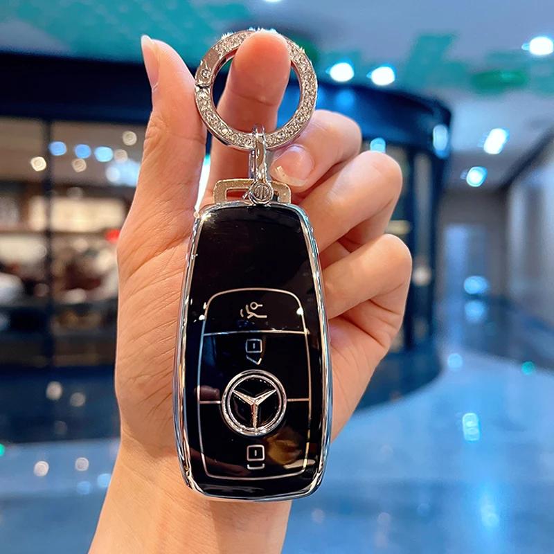 TPU Shell For Mercedes Benz A C E S G Class GLC CLE CLA GLB GLS W177 W205 W213 W222 X167 AMG Car Remote Key Case Cover