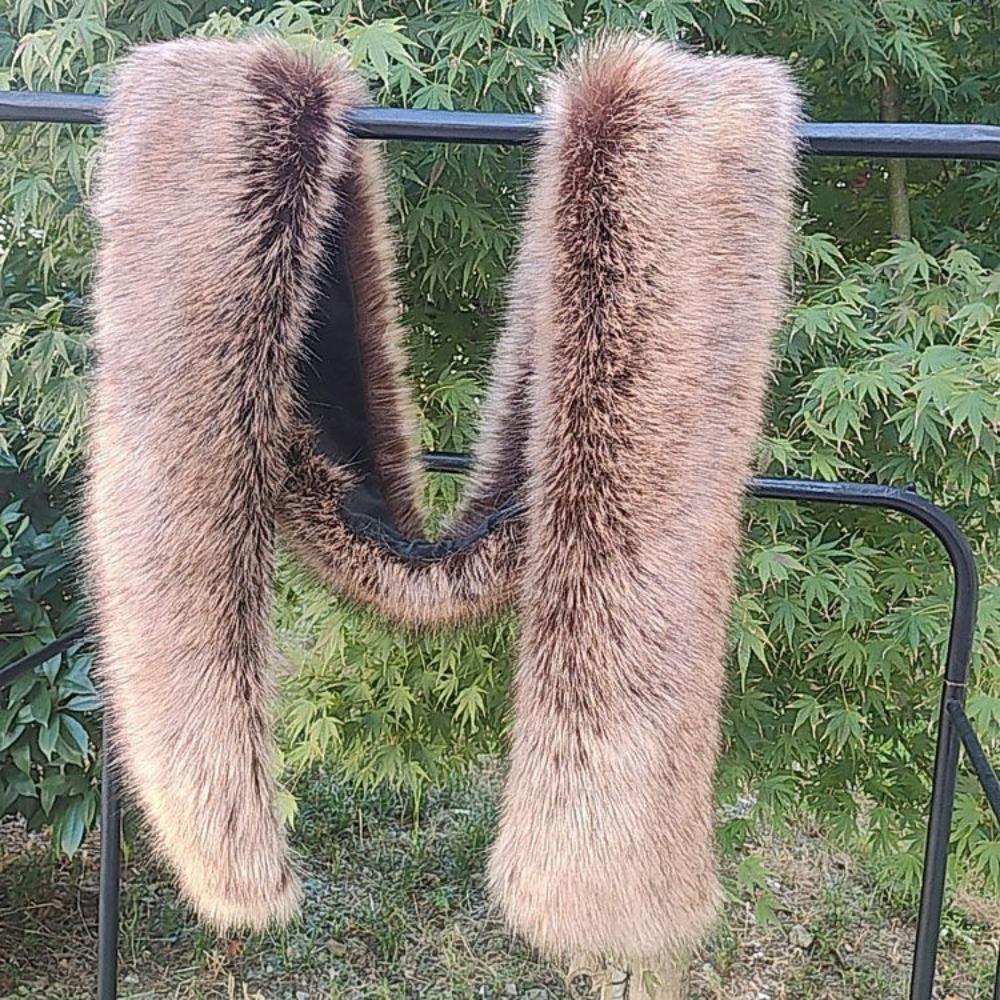 Long Scarf Unisex Imitation Fur Scarf Cold-proof Fox Hair Big Hair Collar Student Warm Neck Cover Tide