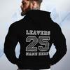 Custom 2025 Leavers Hoodie School College Varsity Graduation Jumper Name or Logo
