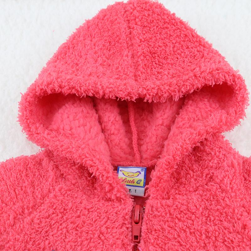 1 do 3 lat dzieci chłopiec i dziewczynka dziecko koralowe polarowe kurtki zimowe bluza z kapturem płaszcze