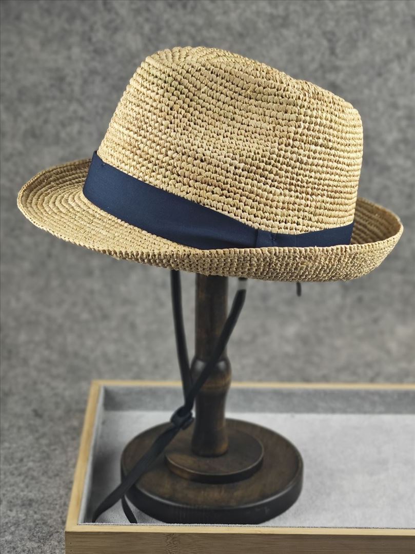 

New Natural Raffia Jazz Sun Hats for Woman and Man Foldable Straw Woven Panama Straw Hat Summer Sun Protection Beach Hat 56-58cm 56-58cm бежевый