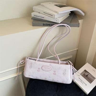 Trendgespür Mode Jacquard Baguette Achseltasche Damen Sommer neu einfach Schulter Pendler Tasche