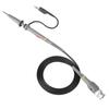 2pcs Precision BNC Oscilloscope Probe Kit 100Mhz Scope Clip 1X   10X Switchable Test Cable