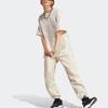 Adidas Solid Color Elastic Waist Joggers Women Bottoms Beige IA6436