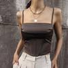 New Solid Color Wearable for All Seasons with Suspender Tops Chic Hot Girl Strappy Sleeveless Vest