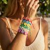 Soft Polymer Clay Flower Braided Bracelets For Women Men Handmade Bohemian Floral Beach Vacation Bangle Summer Fashion Zircon