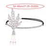 Sparkling Rhinestone Headwear Feathered Headgear Set Alluring Feathered Headband Comfortable for Halloween Singles Party