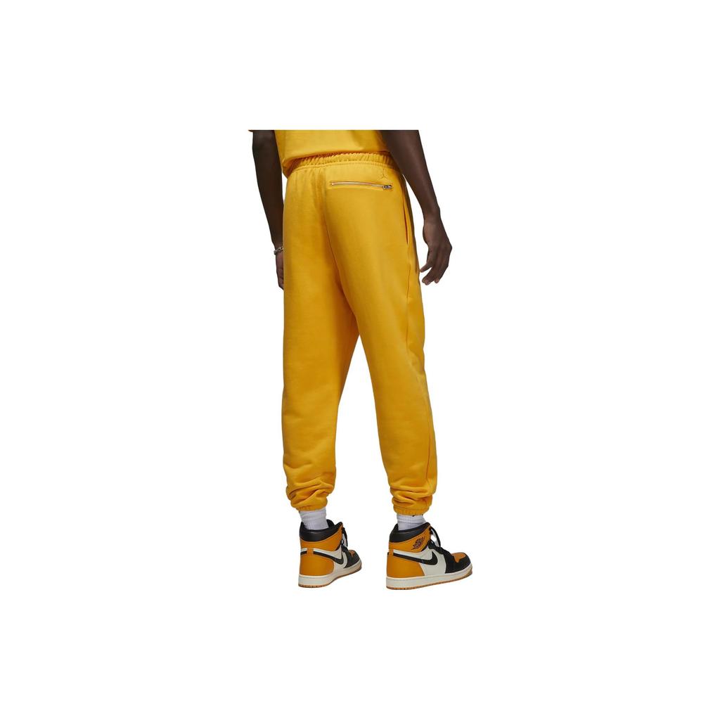 Jordan Knitted Sweatpants Men's Yellow Moderate Cuffed Pants FJ0696-739