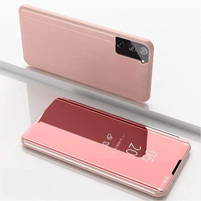 Coque de protection - booling - samsung galaxy a55 5g - rose - clear view - antichoc