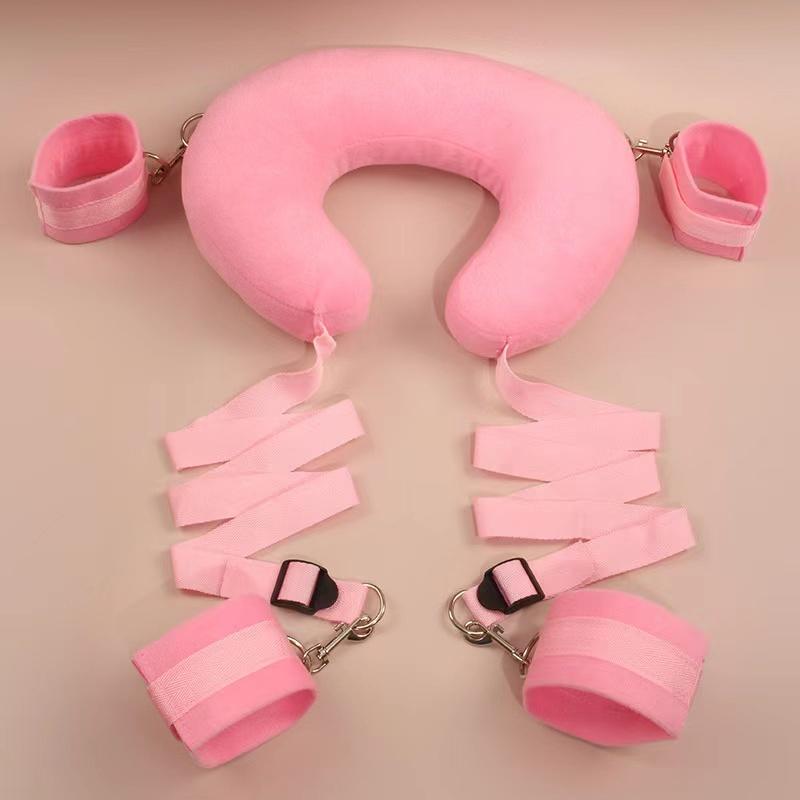 Voksen sexleketøy Bomull Bdsm Slave sex Spill Bondage sett Håndjern Sexy benpute tynn midjestropp buet orgasme par