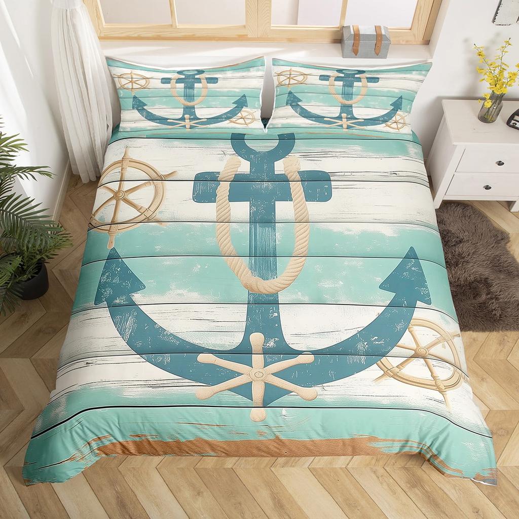 Comforter Anchor Pattern Home Soft Bedding For Adults And Children Suitable Anchor Loversbeautiful Warm And Comfortable