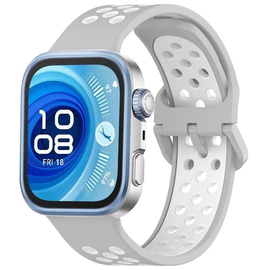 Atmungsaktives Silikonarmband für Huawei Watch Fit 4 3 4 Pro Sportarmband Austauschbares Armband für Huawei Watch Fit 4 Pro/4 Armband