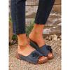 Women's Shoes Spring and Summer Wedge Heels Open-toe Flip-flops and Flip-flops
