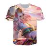Men Women Gaming T-Shirt With 3D Digital Print Character Design Casual Short Sleeve Tee
