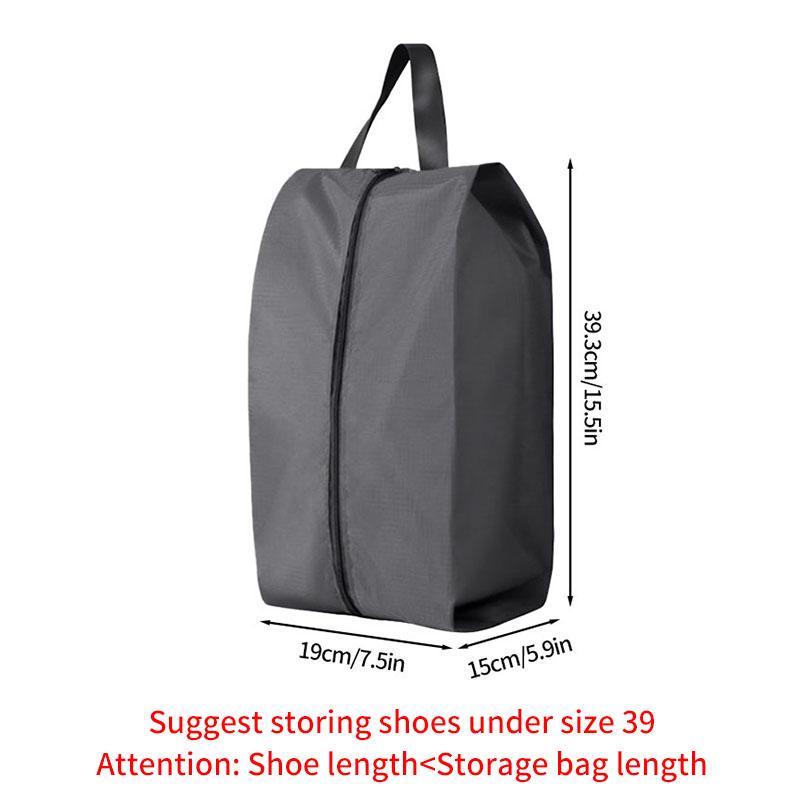 Portable Shoe Storage Bags Travel Shoe Cover Pouch Waterproof Pocket Unisex Zipper Organizer Bag Moistureproof Shoe Storage Pack
